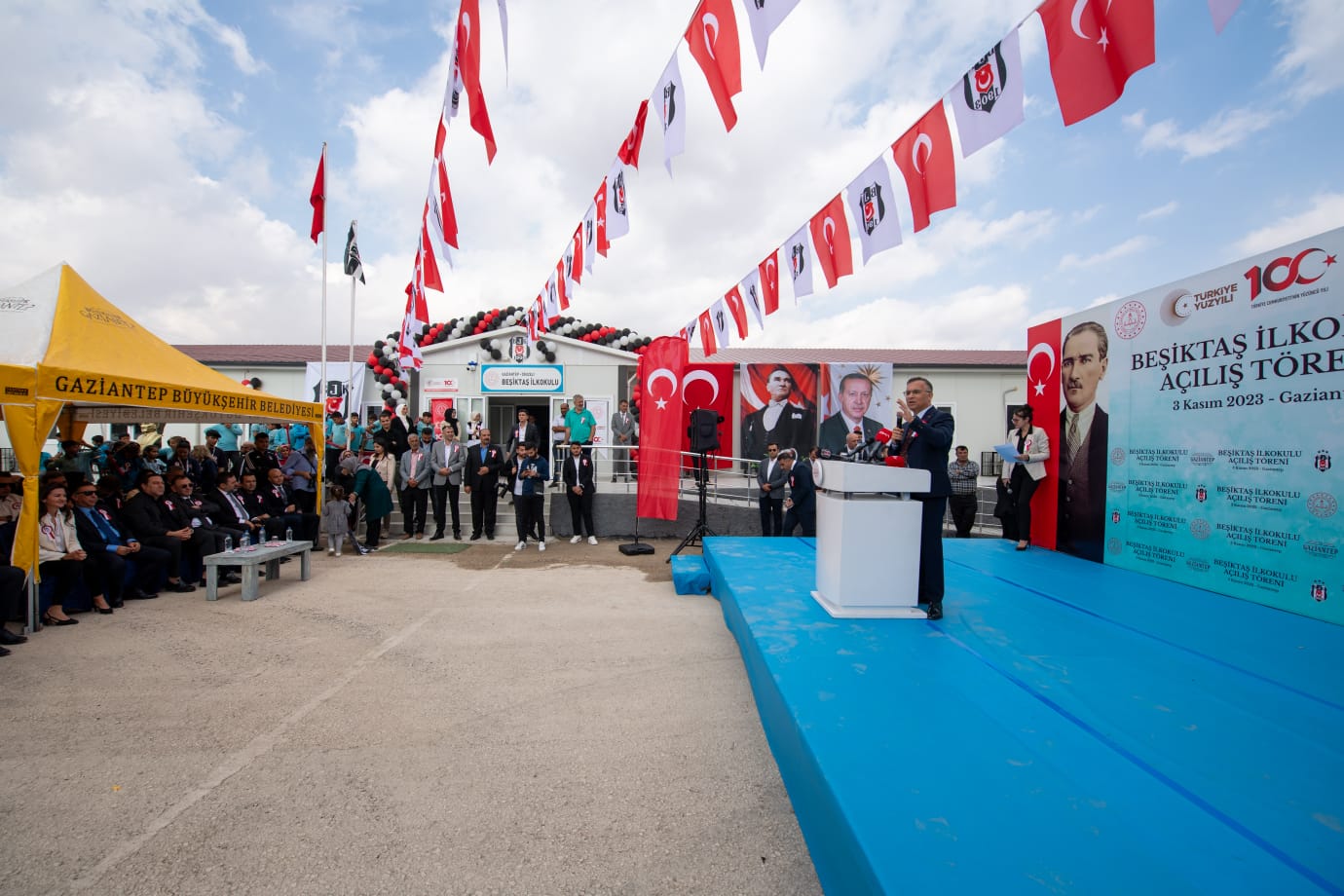 Gaziantep Oğuzeli Beşiktaş İlkokulu Açılış Töreni 